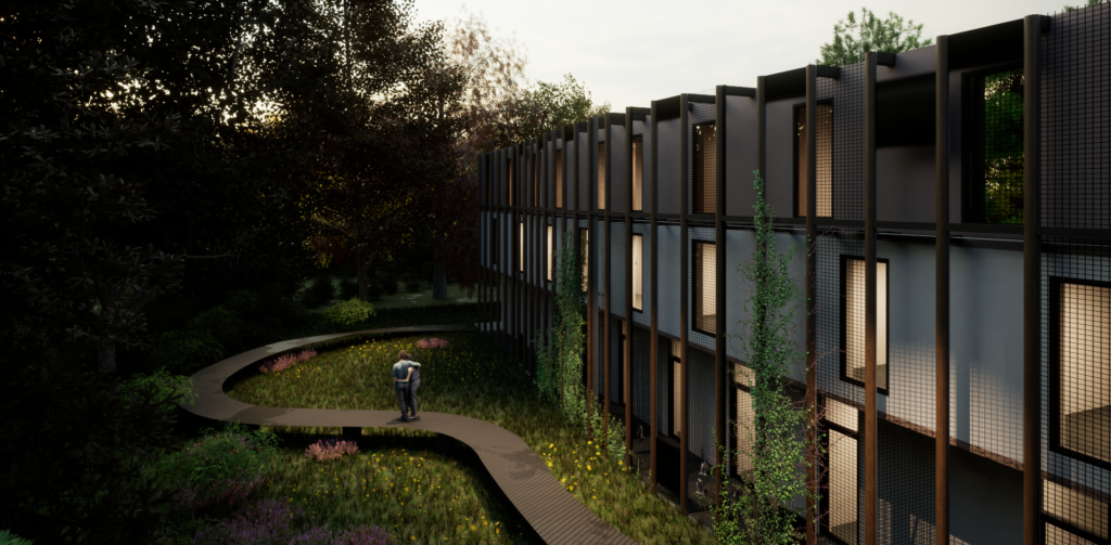 Koci pawilon, schronisko dla kotów Katowice, projekt konkursowy, architektura