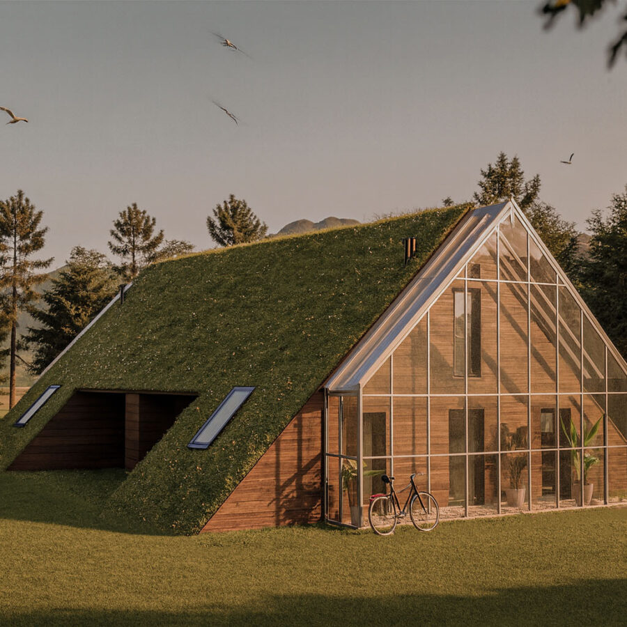 Dom konopny w Beskidach